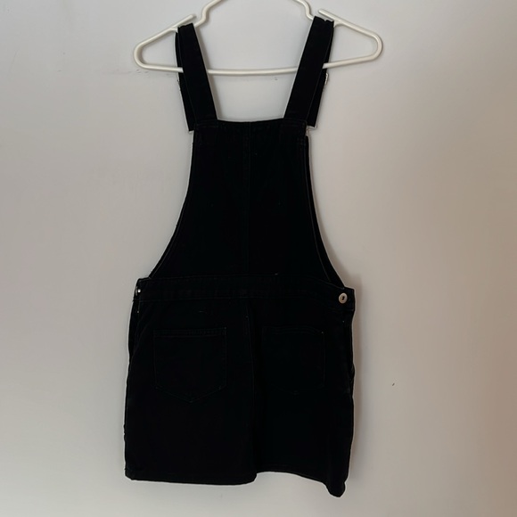 Forever 21 black denim overalls skirt - small - Picture 5 of 8